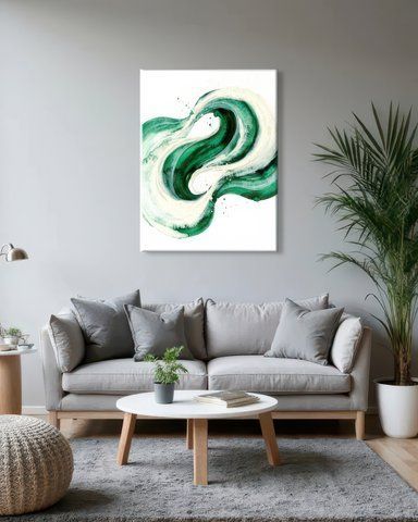Картина "Green Stream" A002736 фото