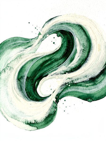 Картина "Green Stream" A002736 фото